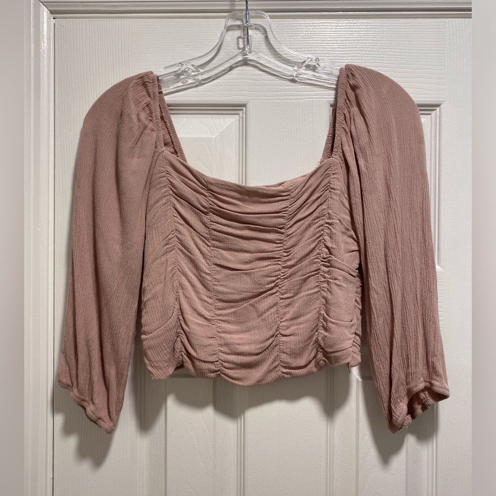 L.A. Hearts blush pink crop top Small